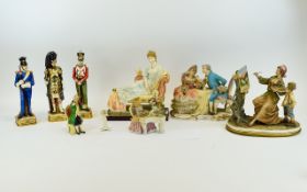 Collection Of Decorative Ceramic Figures & Ornaments Eight items in total to include three soldier