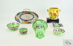 Collection of Carlton Ware items including wall flower pocket, ash tray, pin dishes,