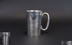 Silver Tankard Cylindrical vessel with handle, engraved to front 'Presented To Major R.D. Fielding.
