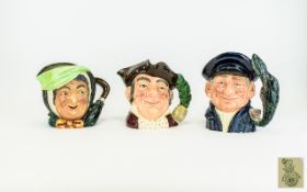 A Group Of Royal Doulton Character Jugs Three in total,