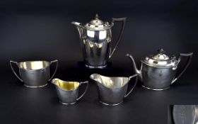 Victorian Period Silver Plated 5 Piece Tea and Coffee Service. c.1850's / 1960's.
