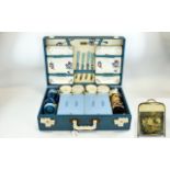 Brexton Blue Case Picnic Hamper With Fitted Interior,