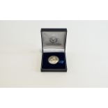 RAF Commemorative 90th Anniversary Medal. Silver tone medal housed in original box with blue