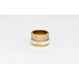 Michael Kors Multi Crystal Ring Gold tone set with multi coloured crystals