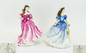 Royal Doulton Figure Of The Year 1998 And 1999 Two in total, the first titled 'Rebecca' model no.