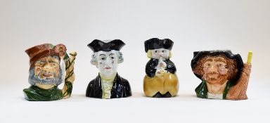 A Small Collection of Hand Painted Character Jugs ( 4 ) In Total - Please See Photo.