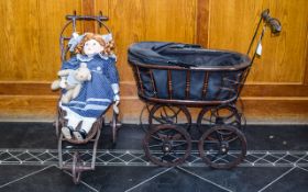 Two Collectable Dolls Prams.
