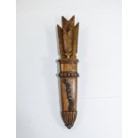 19thC Carved Maple Wood Pen Set, Modelle