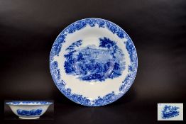 Large Doulton Washbowl Blue and white ce