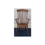 High Backed Chair Rustic style unvarnish