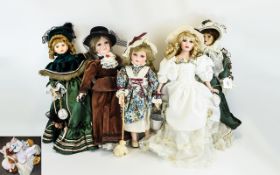 A Large Collection Of Porcelain Dolls 19