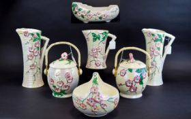 A Collection of Maling - Lustre Ware Pot