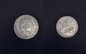 George III Bull Head Silver Crown. In Nr