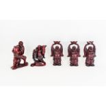 Oriental Buddha Figures Five in total, f