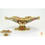 Royal Crown Derby Wonderful Shaped and Quality Old Imari Pattern Comport,