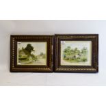 Framed Prints Two in total, the first depicting shire horses ploughing a field. The second depicting