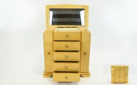 Jewellery Chest with 6 drawers 17 inches high