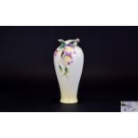 Franz Porcelain Collection Superb and Hand painted stylized flower vase 'Sweet Pea' design