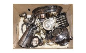 Mixed Collection Of Pewter And Metalware To include teapot, moneybox,