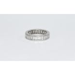 Platinum Set - Top Quality Diamond Full Eternity Ring.