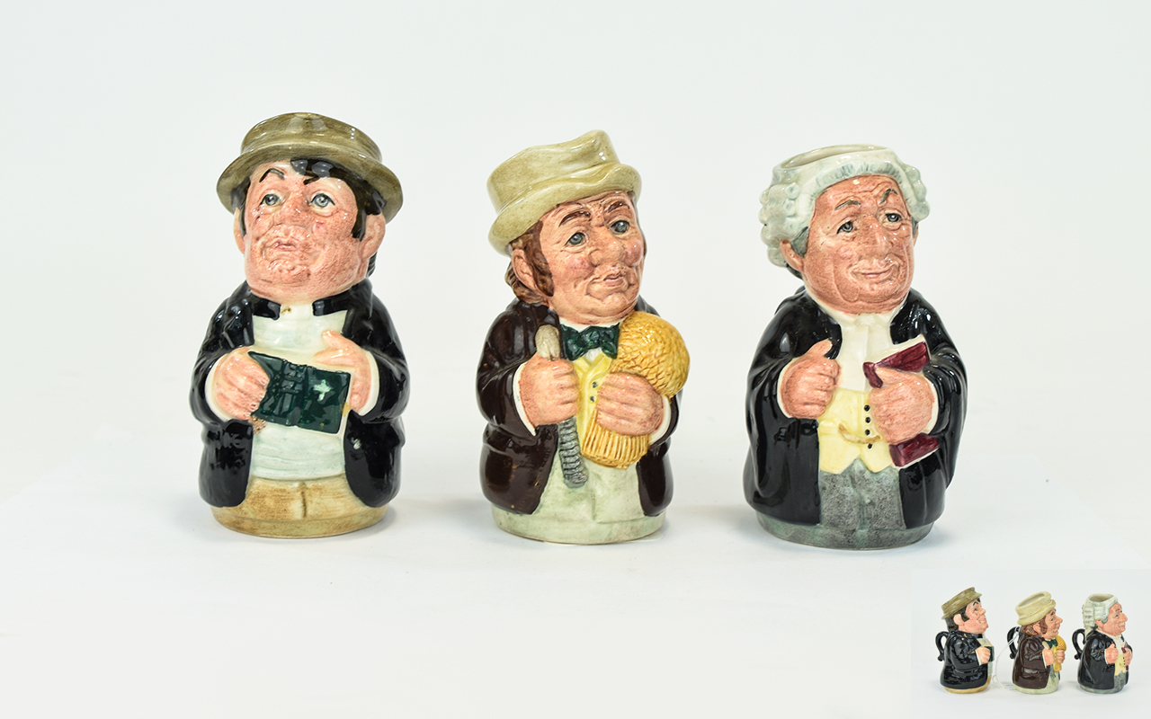 Royal Doulton Doultonville Collection Small Toby Jugs.