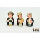 Royal Doulton Doultonville Collection Small Toby Jugs.