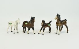 A Collection of Beswick - Early 1960's / 1970's Foal Figures ( 4 ) Four In Total.