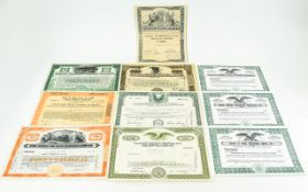 Bearer Bond T Shape Certificates (10),