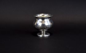 Silver Bowl Small silver footed bowl, hallmarked for silver, several dents, approx height 3.