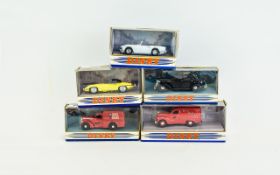 Collection Of Dinky Diecast Models Comprising DY-5 1950 Ford V8 Pilot, DY-201965 Triumph TR4A,