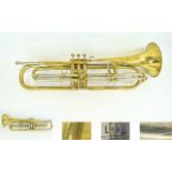 Josef Lidl Brno Brass and Chrome Bass Trumpet.