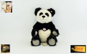 Steiff - Vintage Classic Collectors Club Ltd Edition Mohair Teddy Bear - Named ' Panda Ted ' with