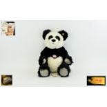 Steiff - Vintage Classic Collectors Club Ltd Edition Mohair Teddy Bear - Named ' Panda Ted ' with