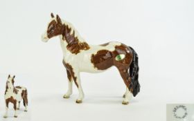 Beswick - Early Horse Figure ' Pinto Pony ' First Version, Model No 1373. Designer A. Gredington.