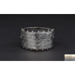 Victorian Silver Superb Quality Hinged Bangle,