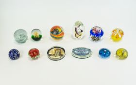 A Fine Selection Of Paperweights Twelve in total of varying size, shape and design,