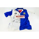 Blackburn Rovers Signed Shirt From Victory Of The First Ever Premier League Championship Size XL