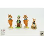 Four Boxed Limited Edition Wade Figures Yogi Bear, 2 x Mr Jinks & Boo Boo.