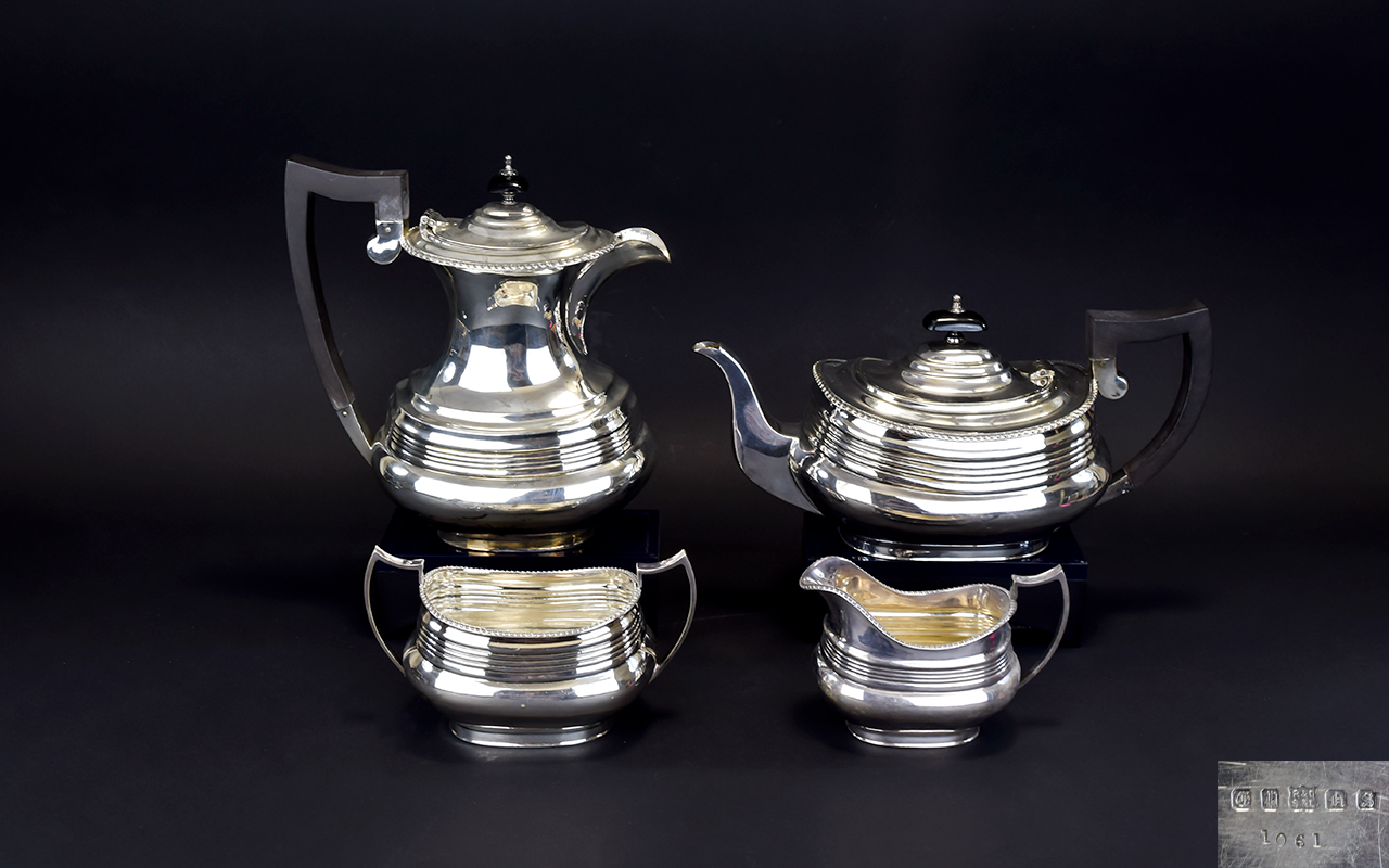 Four Piece Silver Plated Tea Service - Image 2 of 2
