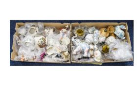Mixed Lot Of Collectibles And Ceramics Two large boxes,