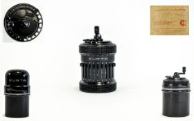 Curta Type 2 Mechanical Calculator, Made by Contina Ltd, Principality of Liechtenstein.