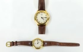 Emerich Meerson - Paris Ladies Date-Just Gold Plated Designer Wrist Watch,