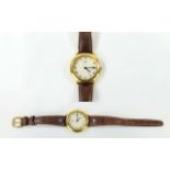 Emerich Meerson - Paris Ladies Date-Just Gold Plated Designer Wrist Watch,
