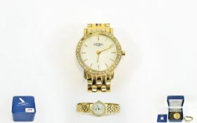 Ladies Rotary Dress Watch Boxed Rotary watch with fine gold tone bracelet,
