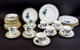 Royal Imperial Part Tea Service And Royal Ascot Cups And Saucers A mixed collection comprising