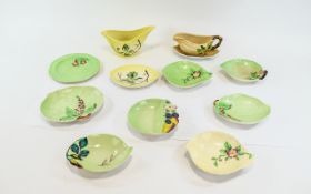 Collection Of Carlton Ware (12) pieces in total to include small acorn design sauce boat and