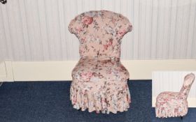 Small Upholstered Bedroom Chair,