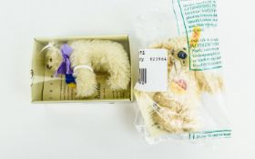 Steiff Collections Club Miniature Teddy Bear - Name ' Charity 12 ' Made of Mohair with Label and