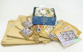 Collection of High Value GB Stamps on paper, Includes high values, blocks, gutter pairs,