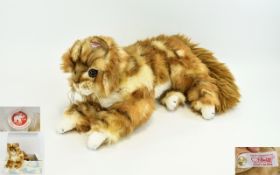 Steiff - Vintage Ltd and Numbered Edition Mizzy Maine Coon Cat Masterpiece.